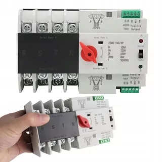Automatický dvojitý vypínač ZGQ5-100/4P so striebornými kontaktmi